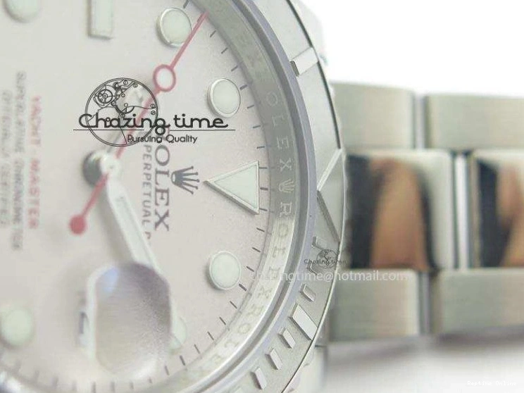 0901 Effortless Yacht-Master BP Maker 16622 Silver Dial On SS Bracelet A 3868